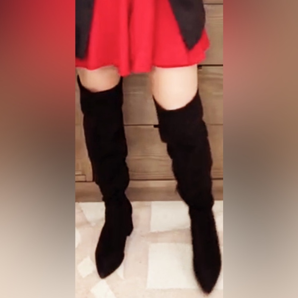 Top Moda knee high high heel boots 7 1/2